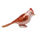 Herend Tufted Titmouse Figurine Rust 4.25x2.25 in SVH---05639-0-00