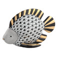 Herend Fish Black 3.75x1.75x2.25 in VHNM--16460-0-00