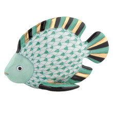 Herend Fish Green 3.75x1.75x2.25 in VHV---16460-0-00