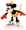 Walt Disney Classic Collection On Ice Minnie Mouse Whee Skating  1028633 11K-41151-0