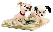 Walt Disney Classic Collection One Hundred And One Dalmations Two Puppies On Newspaper 2.5 in 453054340