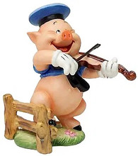 Walt Disney Classic Collection Three Little Pigs Fiddler Pig Hey Diddle Diddle! Play On My Fiddle! 4.5 in 453054685