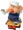 Walt Disney Classic Collection Three Little Pigs Practical Pig Work and Play don't Mix 4.5 in 453054691