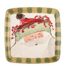 Vietri Old St. Nick Square Salad Plate 8.25 in. OSN_7801B