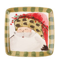 Vietri Old St. Nick Square Salad Plate 8.25 in. OSN_7801C