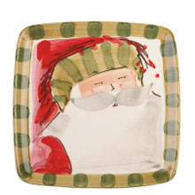 Vietri Old St. Nick Square Salad Plate 8.25 in. OSN_7801D