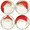 Vietri Old St. Nick Assorted Canape Plates 6.75 in. (Set of 4) OSN_7819
