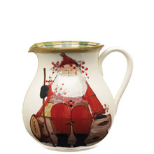 Vietri Old St. Nick Round Body Pitcher 7.75 in. 10 cups OSN_7815