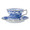 Royal Crown Derby Blue-Aves-Teacup-&-Saucer