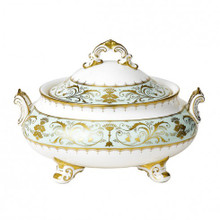 Royal Crown Derby Darley-Abbey-Soup-Tureen-and-Cover-and-Stand