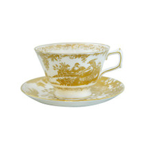 Royal Crown Derby Gold-Aves-Breakfast-Cup-and-Saucer