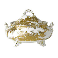Royal Crown Derby Gold-Aves-Covered-Vegetable-Dish AVEGO00406