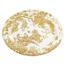 Royal Crown Derby Gold-Aves-Oval-Platter-15-in. AVEGO00108