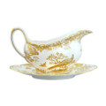 Royal Crown Derby Gold-Aves-Sauce-and-Stand