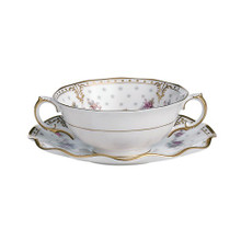 Royal Crown Derby Royal-Antoinette-Cream-Soup-Cup-and-Saucer