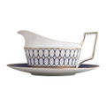Wedgwood Renaissance Gold Gravy Boat and Stand