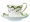Royal Copenhagen Star Fluted Christmas High Handle Cup and Saucer 1017438