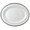Bernardaud Athena Platinum Oval Platter 15 in