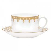WATERFORD LISMORE LACE GOLD CUP AND SAUCER 159833