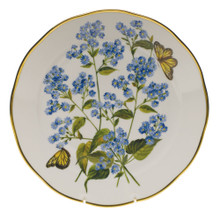 Herend American Wildflowers Dinner Plate Blue Wood Aster 10.5 in FLA-AS20524-0-50