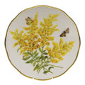 Herend American Wildflowers Dinner Plate Tall Goldenrod 10.5 in FLA-GR20524-0-50