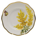Herend American Wildflowers Salad Plate Tall Goldenrod 7.5 in FLA-GR20518-0-00