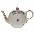 Herend Blue Garland Tea Pot with Butterfly 12 oz PBG---01608-0-17