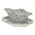 Herend Blue Garland Gravy Boat with fixed Stand PBG---00234-0-00