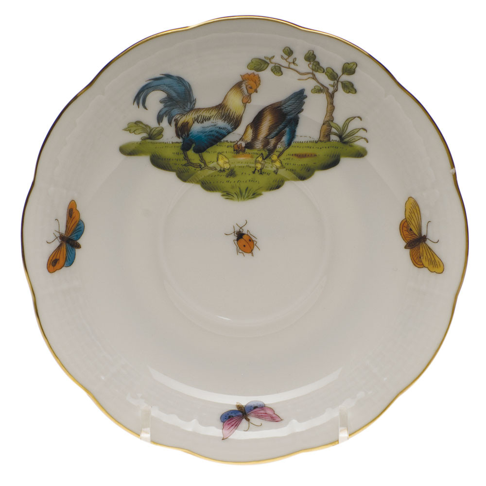 Herend Chanticleer Tea Saucer No.4 6 in GVL---00734-1-04 Herend Chanticleer Tea Saucer No.4 6 in GVL---00734-1-04