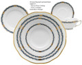 Herend Chinese Bouquet Garland Black Sapphire 5-piece Place Setting