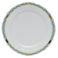 Herend Chinese Bouquet Garland Green Dinner Plate 10.5 in ASV-US01524-0-00