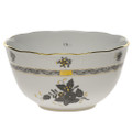 Herend Chinese Bouquet Black Round Bowl 7.5 in 3.5 pt ANG---00362-0-00