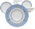 Herend Chinese Bouquet Blue 5-piece Place Setting