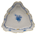 Herend Chinese Bouquet Blue Triangle Dish 9.5 in AB----01191-0-00