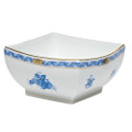 Herend Chinese Bouquet Blue Square Bowl Small 5.5 in AB----02187-0-00