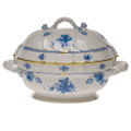 Herend Chinese Bouquet Blue Soup Tureen with Branch 2 qt AB----01014-0-02