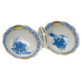Herend Chinese Bouquet Blue Twin Salt 5.5 in AB----00253-0-00