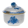 Herend Chinese Bouquet Blue Sugar Bowl 4 oz AB----01464-0-09