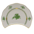 Herend Chinese Bouquet Green Crescent Salad Plate 7.25 in AV----00530-0-00