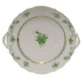 Herend Chinese Bouquet Green Chop Plate with Handles 12 in AV----01173-0-00