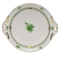 Herend Chinese Bouquet Green Round Tray with Handles 11.25 in AV----00315-0-00