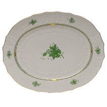 Herend Chinese Bouquet Green Turkey Platter 18 in AV----01100-0-00