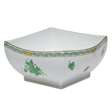 Herend Chinese Bouquet Green Square Bowl Large 8 in AV----02185-0-00