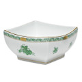 Herend Chinese Bouquet Green Square Bowl Small 5.5 in AV----02187-0-00