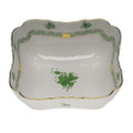 Herend Chinese Bouquet Green Square Salad Bowl 10 in AV----01180-0-00
