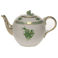 Herend Chinese Bouquet Green Tea Pot with Rose 36 oz AV----01605-0-09