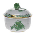 Herend Chinese Bouquet Green Sugar Bowl 4 oz AV----01464-0-09