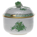 Herend Chinese Bouquet Green Sugar Bowl 6 oz AV----01463-0-09