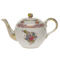 Herend Chinese Bouquet Multicolor Tea Pot with Butterfly 12 oz AF----01608-0-17