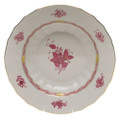 Herend Chinese Bouquet Raspberry Rim Soup 9.5 in AP----01503-0-00